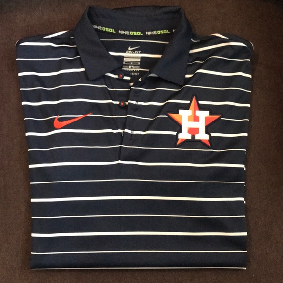 nike astros polo